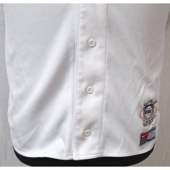 Vtg Nike MLB St Louis Cardinals Medium Youth White Logo's Button National Jersey - Picture 3 of 14